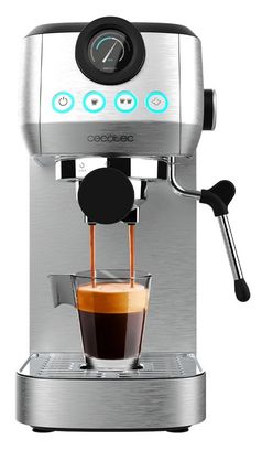 Кофеварка Cecotec Power Espresso 20 Steel Pro CCTC-01984 - фото 1