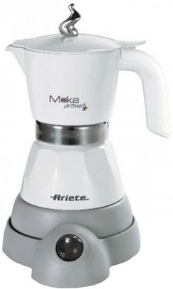 Кофеварка электрическая гейзерная Ariete Moka Aroma Elettrica bianca 1358A WH (1358/10) - фото 1
