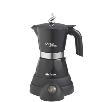 Кофеварка гейзерная Ariete Moka Aroma Elettrica Nera 1358A Black - фото 1 Кофеварка гейзерная Ariete Moka Aroma Elettrica Nera 1358A Black - фото 1