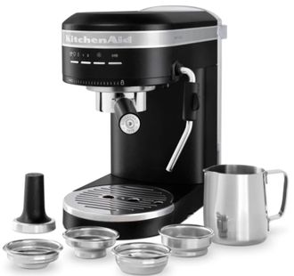 Кофеварка рожковая эспрессо KitchenAid 5KES6503EBK - фото 10