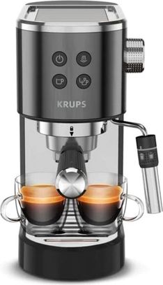 Кофеварка рожковая эспрессо Krups Virtuoso+ Pump XP444G10 - фото 2 Кофеварка рожковая эспрессо Krups Virtuoso+ Pump XP444G10 - фото 2