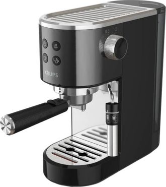 Кофеварка рожковая эспрессо Krups Virtuoso+ Pump XP444G10 - фото 1 Кофеварка рожковая эспрессо Krups Virtuoso+ Pump XP444G10 - фото 1