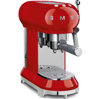 Кофеварка рожковая эспрессо SMEG ECF01RDEU - фото 1