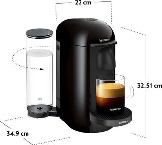Кофеварка Krups Nespresso XN903810WP Vertuo Plus Black Europe - фото 6