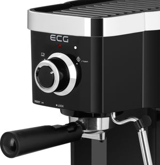 Рожковая кофеварка эспрессо ECG ESP 20301 Black - фото 3