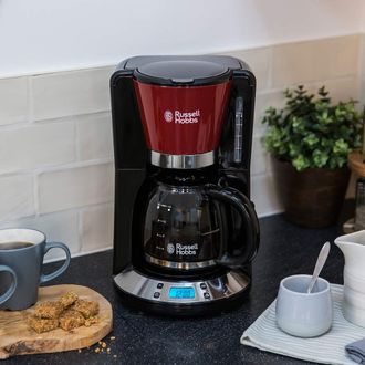 Кофеварка Russell Hobbs Colours Plus Red 24031-56 Europe - фото 4 Кофеварка Russell Hobbs Colours Plus Red 24031-56 Europe - фото 4