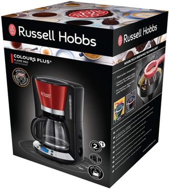 Кофеварка Russell Hobbs Colours Plus Red 24031-56 Europe - фото 5 Кофеварка Russell Hobbs Colours Plus Red 24031-56 Europe - фото 5