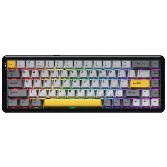 Клавіатура Ajazz AK680 MAX Magnetic switches Black Gray Yellow (AK680-M-BGY-AW) - фото 1 Клавіатура Ajazz AK680 MAX Magnetic switches Black Gray Yellow (AK680-M-BGY-AW) - фото 1