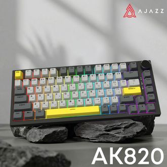 Клавіатура Ajazz AK820 Sea Salt Switch Black (AK820-SS-BGY) - фото 3
