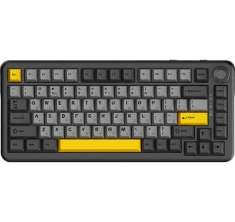 Клавіатура Ajazz AK820 MAX Magnetic switches-Black-Gray-Yellow-RGB (AK820MAX-WM-BGY) - фото 1