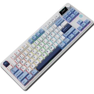 Клавіатура Ajazz AK870 PLUS -Murad Switch-Blue-White-Dark Blue-3 model-with screen-RGB (AK870-MU-BWD) - фото 3 Клавіатура Ajazz AK870 PLUS -Murad Switch-Blue-White-Dark Blue-3 model-with screen-RGB (AK870-MU-BWD) - фото 3