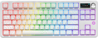 Клавіатура Ajazz AK870 V2 Side Contour White (AK870-V2-S-W) - фото 1 Клавіатура Ajazz AK870 V2 Side Contour White (AK870-V2-S-W) - фото 1