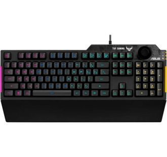 Клавиатура ASUS TUF Gaming RGB Black (90MP01X0-BKMA00) - фото 1 Клавиатура ASUS TUF Gaming RGB Black (90MP01X0-BKMA00) - фото 1