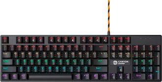 Клавіатура Canyon Deimos GK-4 Rainbow LED USB UA Black (CND-SKB4-US) - фото 1 Клавіатура Canyon Deimos GK-4 Rainbow LED USB UA Black (CND-SKB4-US) - фото 1