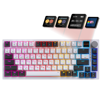 Клавіатура GamePro MK160D Pro QLAB Sakura Switch White (MK160-W-D-QS-PRO) - фото 1