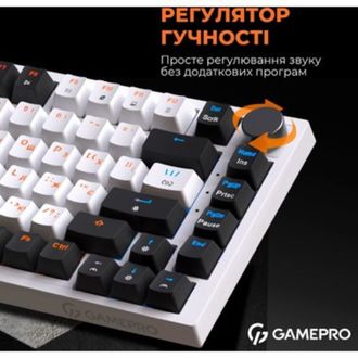 Клавіатура GamePro MK160W (Red) з Hot-Swap RGB White - фото 3 Клавіатура GamePro MK160W (Red) з Hot-Swap RGB White - фото 3