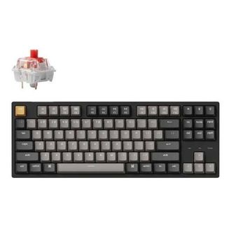 Клавіатура Keychron C1 Pro 87Key, K pro Red, USB-A, QMK/VIA, Hot-swap, EN/UKR, RGB, Black (C1PM1_KEYCHRON) - фото 3