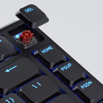 Клавиатура Keychron J1 82Key, K pro Red, WL/BT/USB-A, QMK, Hot-swap, EN/UKR, RGB, Black (J1-H1-UA) - фото 2