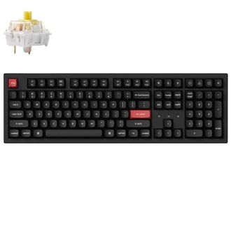 Клавіатура Keychron K10 PRO 100Key, K pro Banana, WL/BT/USB-A, QMK, EN/UKR, White Led, Black (K10P-A4-UA) - фото 2