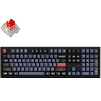 Клавіатура Keychron K10 PRO 100Key, K pro Red, WL/BT/USB-A, Hot-Swap, QMK, EN/UKR, RGB, Black (K10P-H1-UA) - фото 3