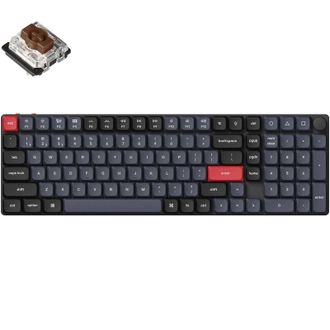 Клавіатура Keychron K17 PRO 100Key, Gateron MX 2.0 Brown, WL/BT/USB-A, QMK,  Hot-swap, RGB, White (K17P-H3-UA) - фото 3