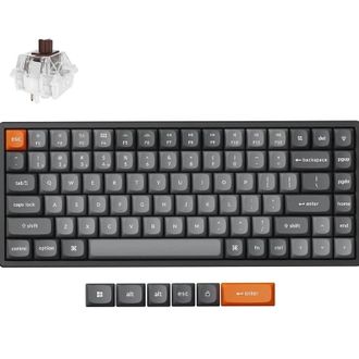 Клавіатура Keychron K2 Max 84Key, K Super Brown, WL/BT/USB-A, Hot-Swap, QMK, EN/UKR, RGB, Black (K2M-J3-UA) - фото 2