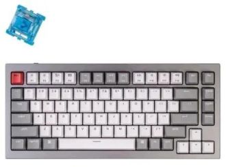 Клавіатура Keychron Q1 75Key, Gateron Phantom Blue, Hot-Swap, QMK, Knob, USB-A, EN, RGB, Gray (Q1N2_KEYCHRON) - фото 1 Клавіатура Keychron Q1 75Key, Gateron Phantom Blue, Hot-Swap, QMK, Knob, USB-A, EN, RGB, Gray (Q1N2_KEYCHRON) - фото 1