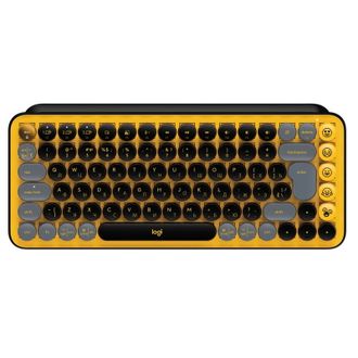 Клавіатура Logitech POP Keys Wireless Mechanical Keyboard UA Blast Yellow (920-010735) - фото 1