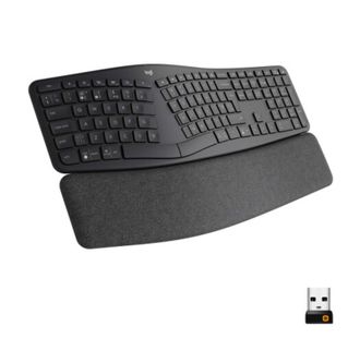 Клавіатура Logitech ERGO K860 Bluetooth/Wireless UA Black (920-010108) - фото 1 Клавіатура Logitech ERGO K860 Bluetooth/Wireless UA Black (920-010108) - фото 1