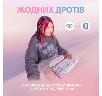 Клавіатура Logitech G715 Wireless Gaming Tactile White (920-010465) - фото 3 Клавіатура Logitech G715 Wireless Gaming Tactile White (920-010465) - фото 3