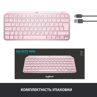 Клавіатура Logitech MX Keys Mini Rose (920-010500) - фото 3