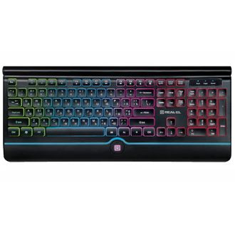 Клавиатура REAL-EL 8000 Comfort Backlit Black - фото 1