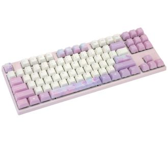 Клавиатура Varmilo VEM87 Dreams On Board 87Key, EC V2 Rose, USB-A, EN/UKR, White Led (A33A030B0A3A17A028) - фото 3