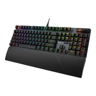 Клавiатура Asus ROG Strix Scope II X NX Snow V2 EN PBT Black (90MP03XF-BKUA20) - фото 2