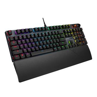 Клавiатура Asus ROG Strix Scope II X NX Snow V2 EN PBT Black (90MP03XF-BKUA20) - фото 3