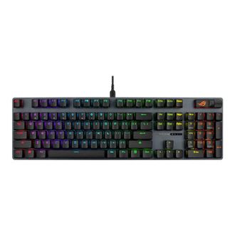 Клавiатура Asus ROG Strix Scope II X NX Snow V2 EN PBT Black (90MP03XF-BKUA20) - фото 4