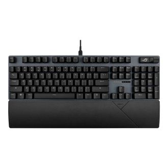 Клавiатура Asus ROG Strix Scope II X NX Snow V2 EN PBT Black (90MP03XF-BKUA20) - фото 5