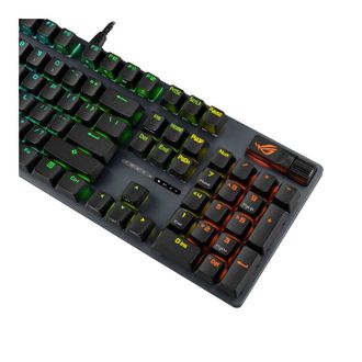 Клавiатура Asus ROG Strix Scope II X NX Snow V2 EN PBT Black (90MP03XF-BKUA20) - фото 6