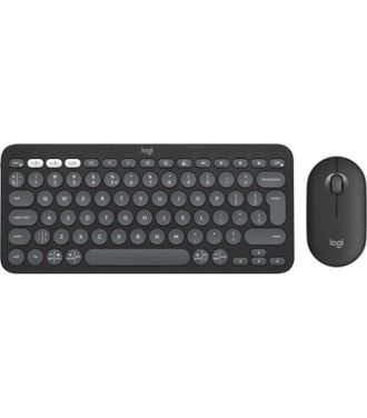 Комплект (клавіатура, миша) бездротова Logitech Pebble 2 Combo Graphite Wireless (920-012239) - фото 1 Комплект (клавіатура, миша) бездротова Logitech Pebble 2 Combo Graphite Wireless (920-012239) - фото 1