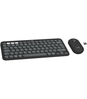 Комплект (клавіатура, миша) бездротова Logitech Pebble 2 Combo Graphite Wireless (920-012239) - фото 2 Комплект (клавіатура, миша) бездротова Logitech Pebble 2 Combo Graphite Wireless (920-012239) - фото 2
