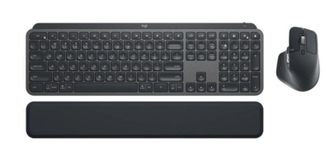 Комплект (клавиатура, мышь) беспроводной Logitech MX Keys Combo for Business Graphite US (920-010933) - фото 1 Комплект (клавиатура, мышь) беспроводной Logitech MX Keys Combo for Business Graphite US (920-010933) - фото 1