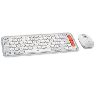 Комплект Logitech POP Icon Combo Bluetooth UA Off-White (920-013141) - фото 1