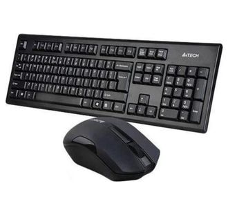 Комплект (клавиатура, мышка) A4Tech 3000N Black USB - фото 1