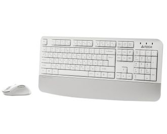 Комплект (клавіатура, миша) A4Tech FG2500S Plus Wireless UA White (4711421003278) - фото 2