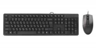 Комплект (клавіатура, мишка) A4-Tech KK-3330 Black USB - фото 1