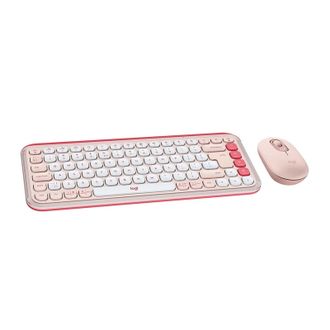 Комплект (клавіатура, мишка) Logitech POP Icon Combo Bluetooth UA Rose (920-013142) - фото 2
