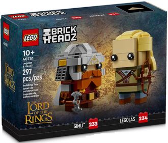 Конструктор Lego Brick Headz Леголас и Гимли (40751) - фото 1 Конструктор Lego Brick Headz Леголас и Гимли (40751) - фото 1