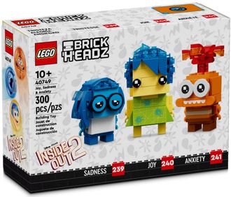 Конструктор Lego Brick Headz Радость, Грусть и Тревога (40749) - фото 1 Конструктор Lego Brick Headz Радость, Грусть и Тревога (40749) - фото 1