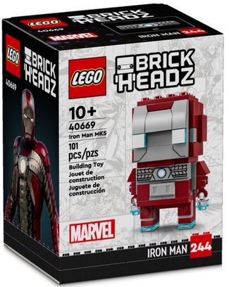 Конструктор Lego Brick Headz Железный человек MK5 (40669) - фото 1