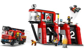 Конструктор Lego Сity Пожежна станція з пожежною машиною (60414) - фото 2 Конструктор Lego Сity Пожежна станція з пожежною машиною (60414) - фото 2